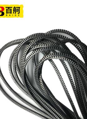 百舸护线KG齿黑色带齿型护线套U形护线套电线保护套KG-020灵活10m