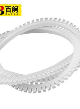 百舸KG护线齿带齿型灵活护线-U形护线套电线保护套KG套012白色10m