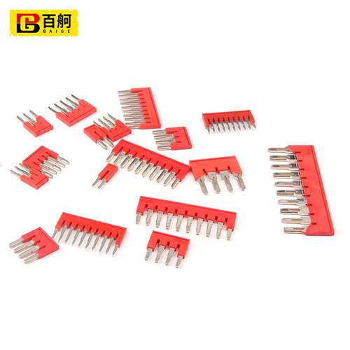 百舸PT弹簧位端子-条ST2.5连接片10接线FBS短接片FBS-4连接6BGL13