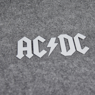 摇滚巨头AC/DC乐队标志汽车贴纸反光后窗改装ACDC文字个性创意男
