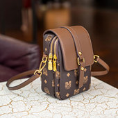 手机包女斜挎女包2026新款 时尚 百搭单肩包洋气高级质感软皮小包包