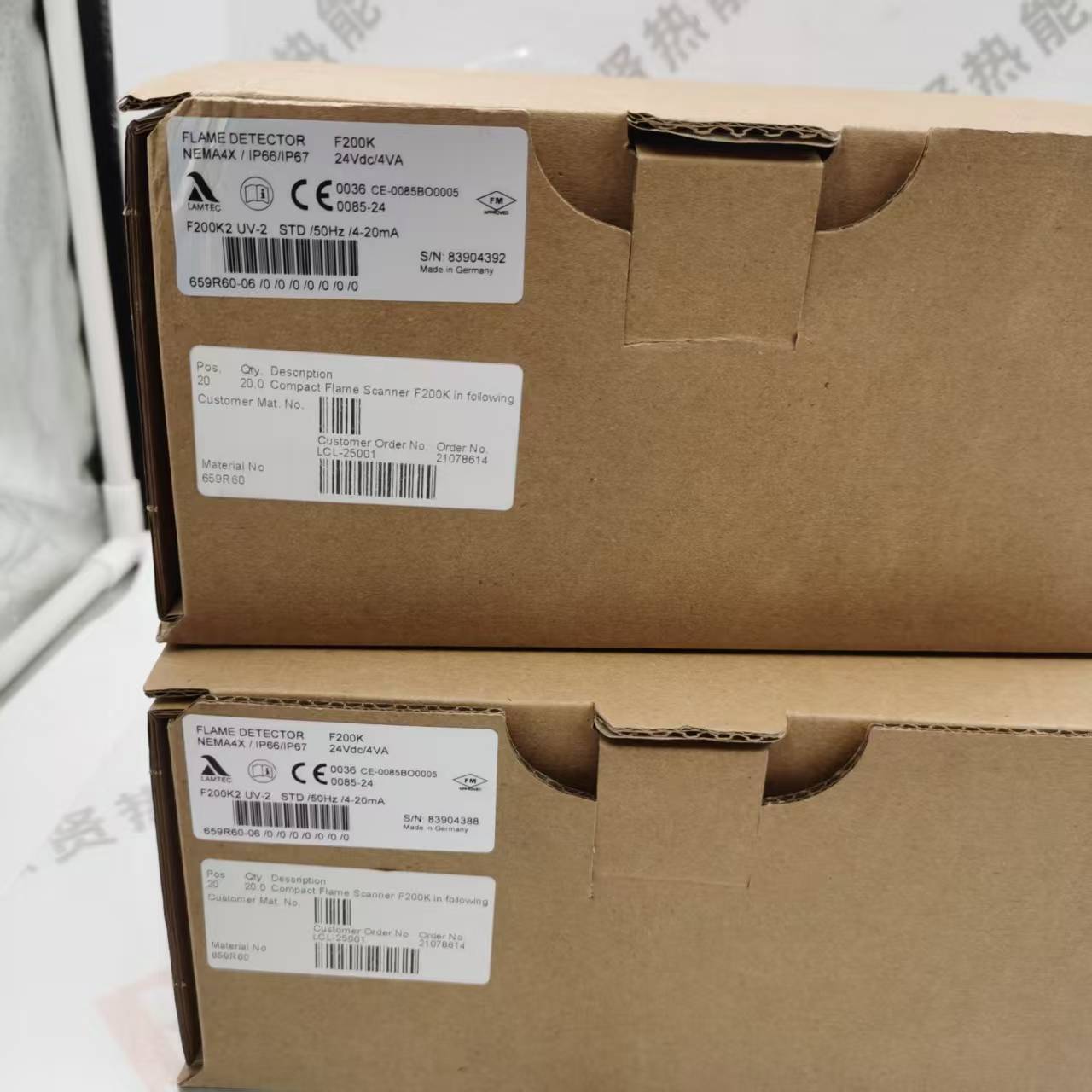 德国蓝姆泰克LAMTEC火焰火检UV火焰探测器F200K2 UV-2 659R60-06F