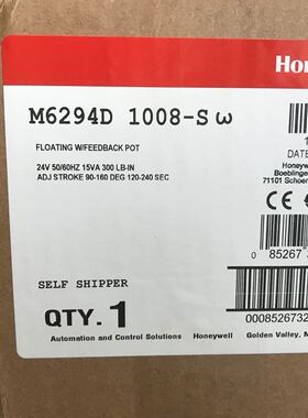 美国Honeywell霍尼韦尔M9174C1025执行器马达M6294D1008现货3个