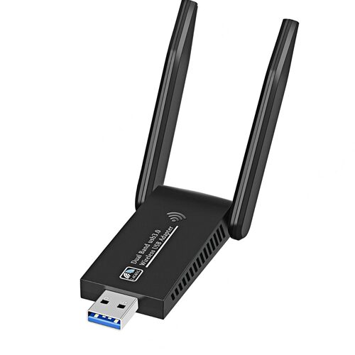 无线网卡千兆双频 免驱动电脑usb wifi接收器 1300Mbps无线网卡5G