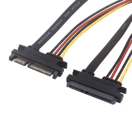 SATA7+15延长线 SATA数据电源延长线 公对母硬盘延长线串口7+15线