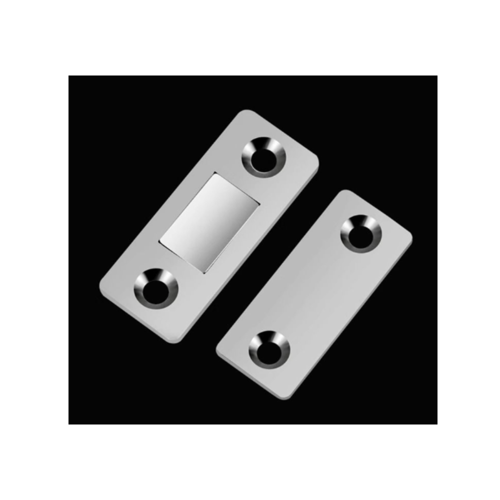 不锈钢柜门隐形磁吸免打孔推拉门强磁柜吸磁碰吸合门吸免打孔碰珠