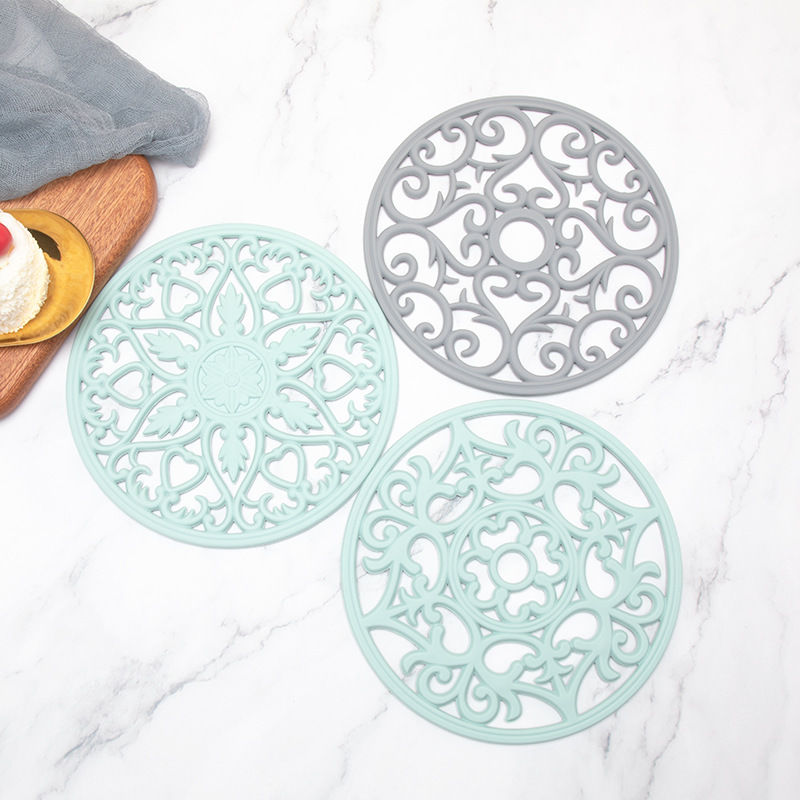 创意硅胶隔热垫家用厨房餐桌餐具锅垫防滑硅胶杯垫碗垫桌垫隔热垫