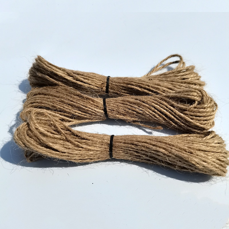 麻绳绳子手工编织装饰绳复古风diy材料幼儿园吊牌花瓶粗细麻线绳