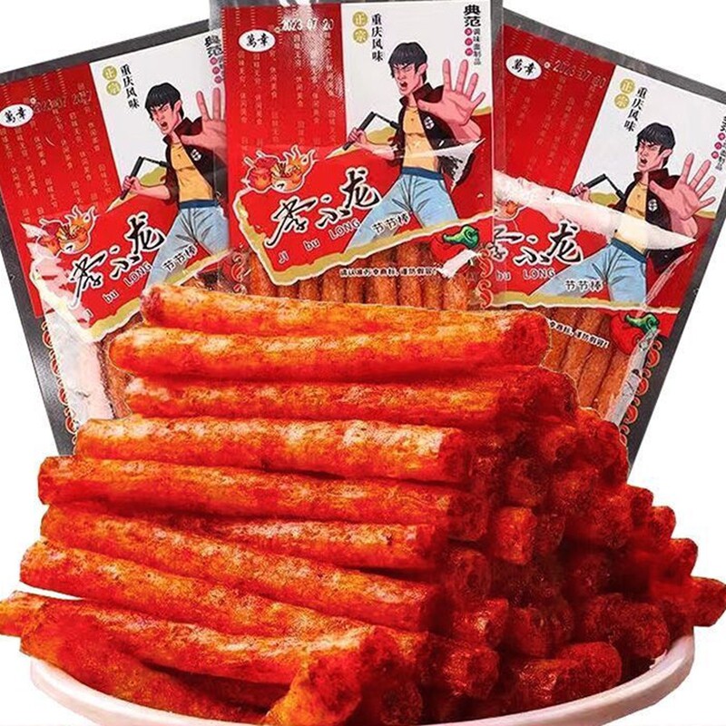 万幸季不龙辣条李小辣棒节节条素怀旧儿时童年面筋零食休闲甜辣