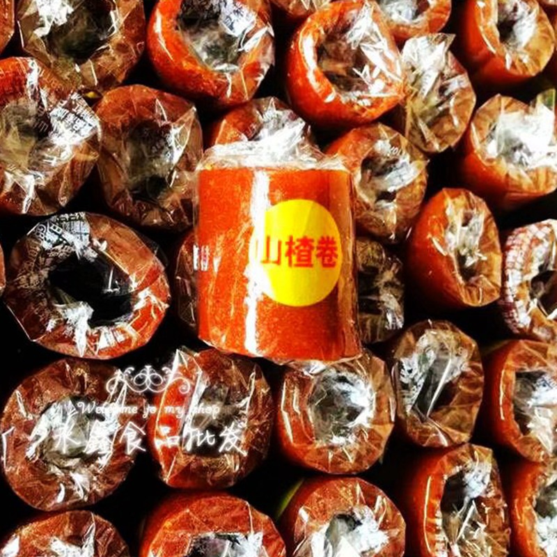 年货山楂卷5斤一箱2500g果丹皮山楂糖酸甜好吃实惠山里红雪丽球