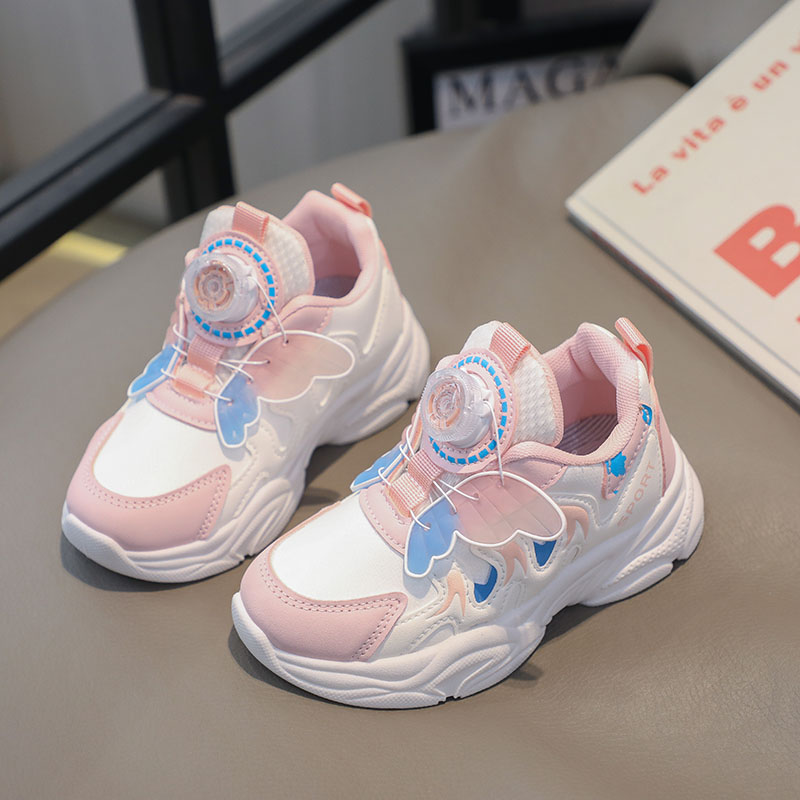 月销1万+女童旋转纽扣运动鞋