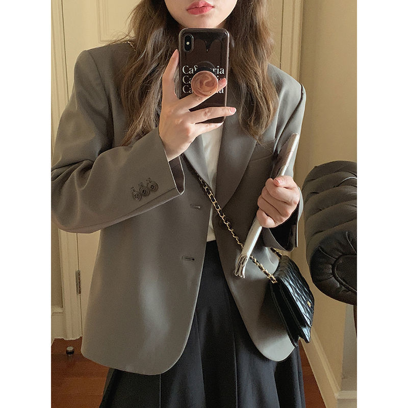 XG新款西装外套女春秋款