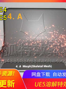 [UE5奶瓜溶解吸收特效] Niagara Dissolve Effect 包更新