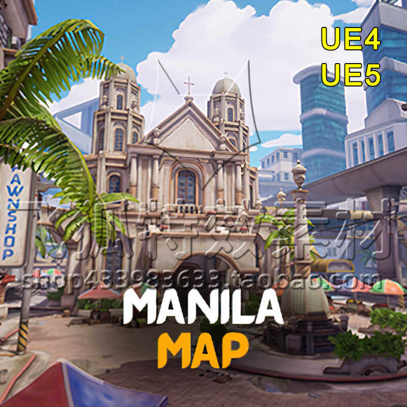 [UE5场景] Stylized City Environment Manila 包更新