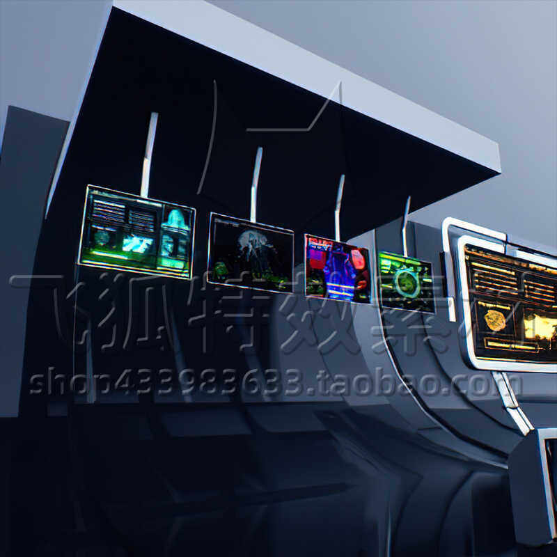 [UE5资源] 60 Futuristic Screen Material 包更新