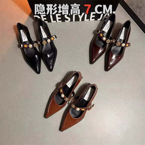 真皮复古玛丽珍内增高小跟绝美单鞋女2026新款春款气质女鞋感