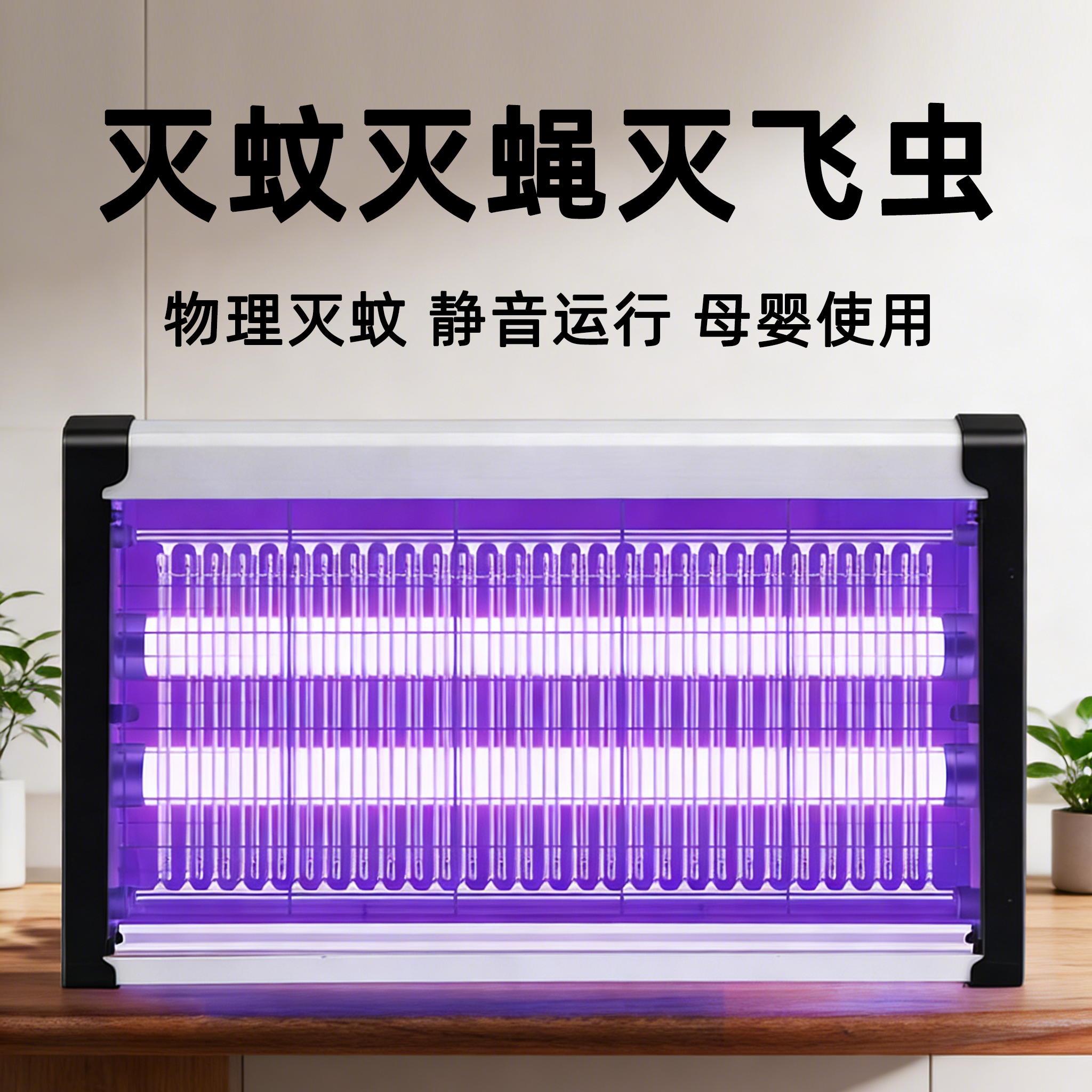 灭蚊灯灭蝇灯高端餐厅饭店家用商用静音苍蝇捕捉器室内电蚊子神器