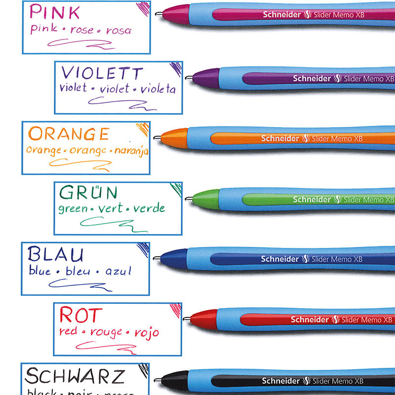 SCHNEIDER|SCHNEIDER ASSISTANT 독일 수입 볼펜 아트 디자인 쓰기 및 그림 부드러운 펜촉 방수 중간 오일 펜 0.8MM 다채로운 옵션