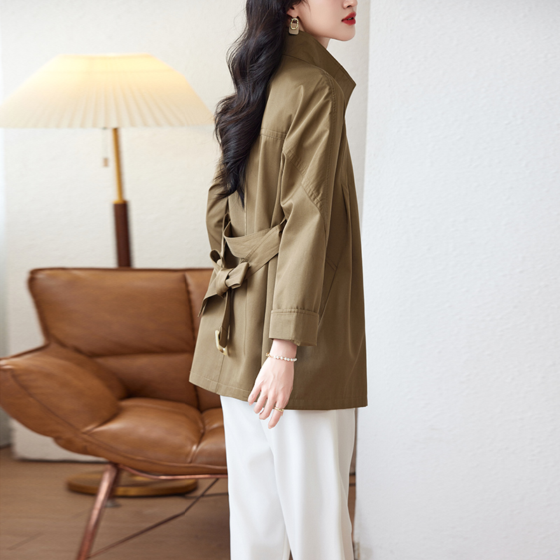 咖色风衣女款2025新款春秋高级感英伦风大牌时尚收腰显瘦气质外套