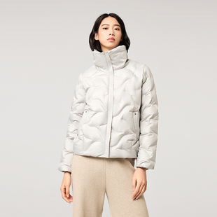 羽绒服冬季女款2025年新款气质立领宽松高级感加厚短款白鸭绒外套