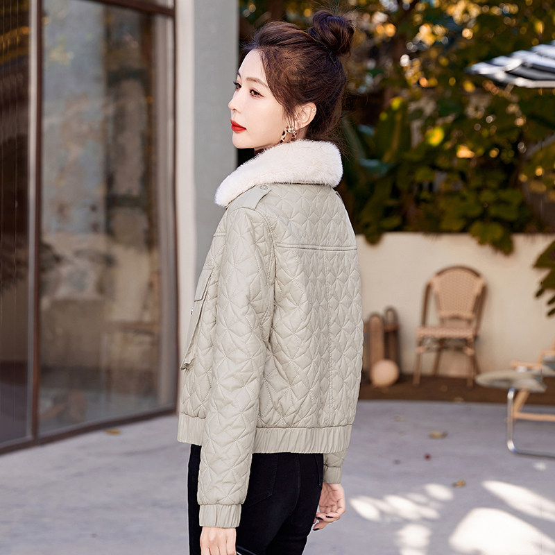 短款皮衣外套女冬季加绒2025年新款小个子休闲时尚加厚保暖机车服,女装/女士精品,皮衣,淘宝优惠券,粉丝福利购,淘宝优惠卷