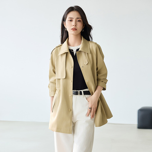 卡其色风衣女款 小个子春秋休闲气质今年流行高级感外套女 2025新款