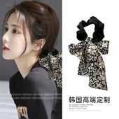 蝴蝶结发饰简约高级感低马尾新款 发带头绳女生发绳飘带大肠发圈