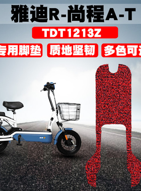 适用于雅迪R-尚程A-T电动车脚垫踏板电瓶车TDT1213Z防滑丝圈脚垫