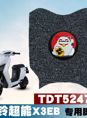 适用台铃X3EB超能客户E版HS 电动车丝圈脚垫摩托车防水垫TDT5247Z