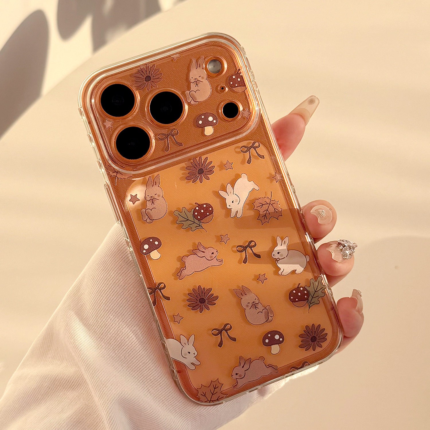 【17相机触控按键包裹】个性复古枫叶可爱兔子适用苹果17手机壳新款iPhone17PROMAX透明防摔16pm女款13保护套,3C数码配件,手机保护套/壳,淘宝优惠券,粉丝福利购,淘宝优惠卷