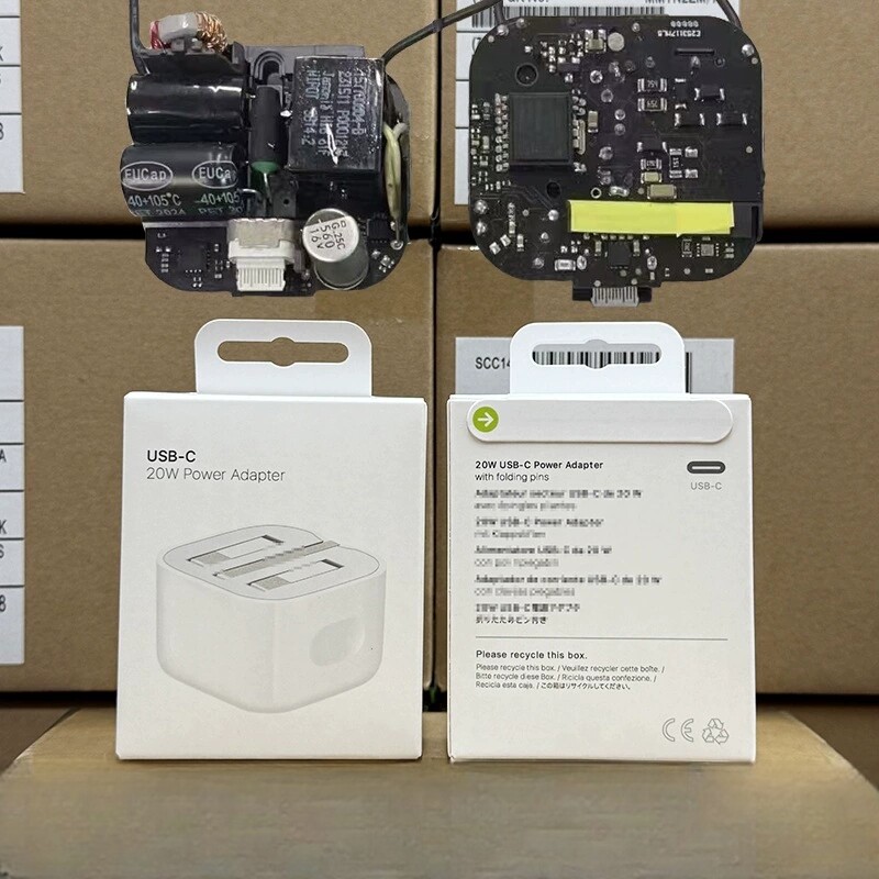 20W 35W 60W编织线拆机配件港版英规三脚充电头适用苹果手机/iPad/MacBook 笔记本电脑原装英规插脚转换器