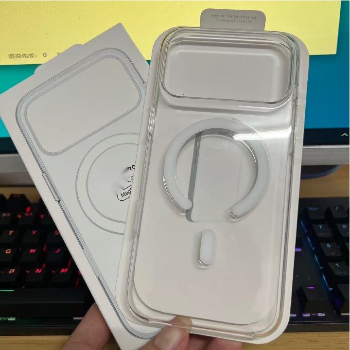 【华强北顶配版本】正品手机壳适用于苹果17promax透明手机壳iPhone17Air硬壳磁吸充电16pro官网同款magsafe