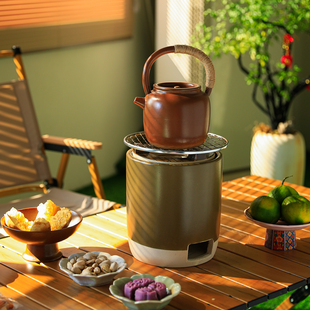 草木绿富强炉烧烤炭炉围炉煮茶家用烤茶炉炭火炉小炉老式 碳炉户外