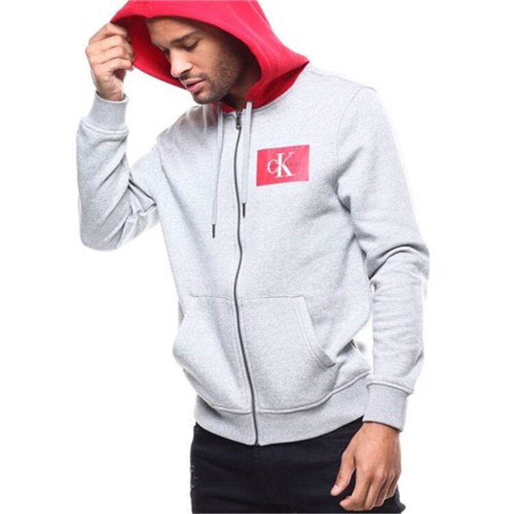Calvin Klein/凯文克莱秋冬新款男装外套 拉链连帽简约休闲男夹克