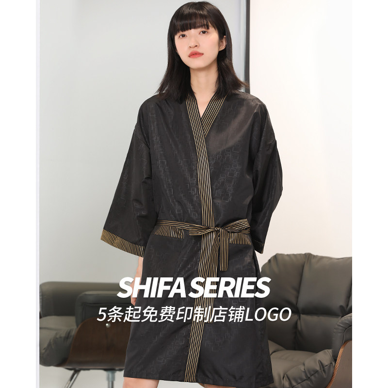 理发店客服网红发廊专用高档潮防水不沾发剪头发围布美发烫染客袍