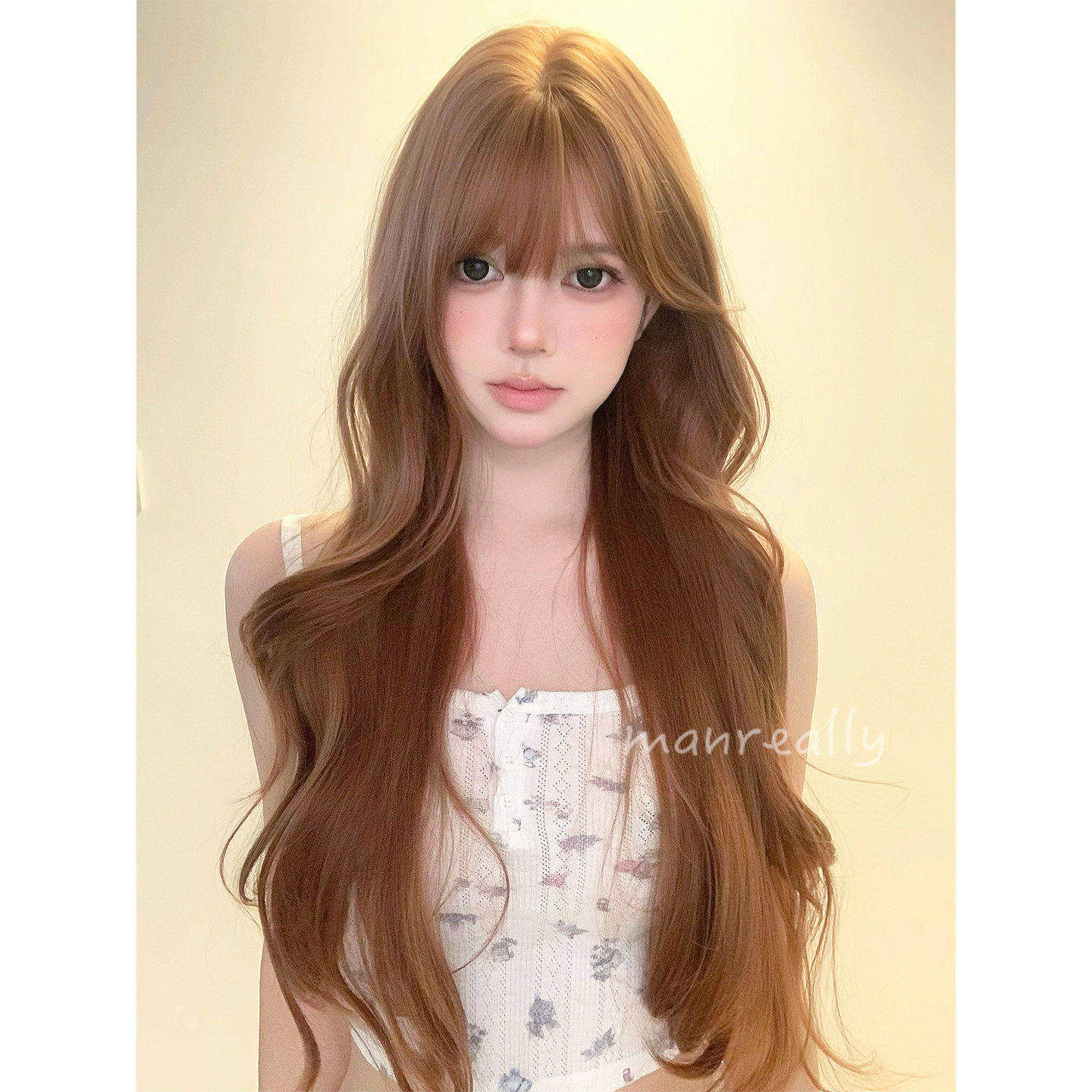 漫真假发奶茶香槟金长卷发网红日常自然蓬松显白气质甜美女全头套,美发护发/假发,日常整顶假发,淘宝优惠券,粉丝福利购,淘宝优惠卷