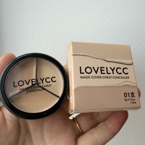 韩国lovelycc三色遮瑕膏