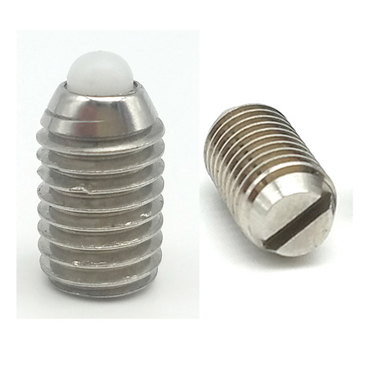 尼龙销一字口短型弹簧柱塞 紧定弹顶销 聚缩醛销弹簧 znqs