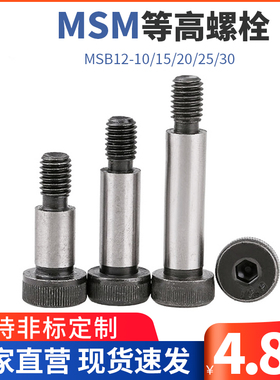 TBH11等高螺栓/塞打螺丝/卸料螺栓MSB12-10/15/20/25/30轴肩螺栓