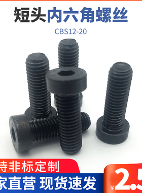 TAF01低头内六角螺丝 短头螺栓 簿头内六角螺丝替代CBS12-20