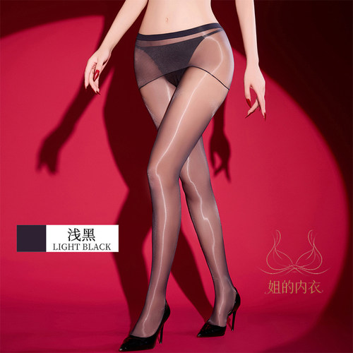 油亮丝滑窄腰高密性感连裤袜