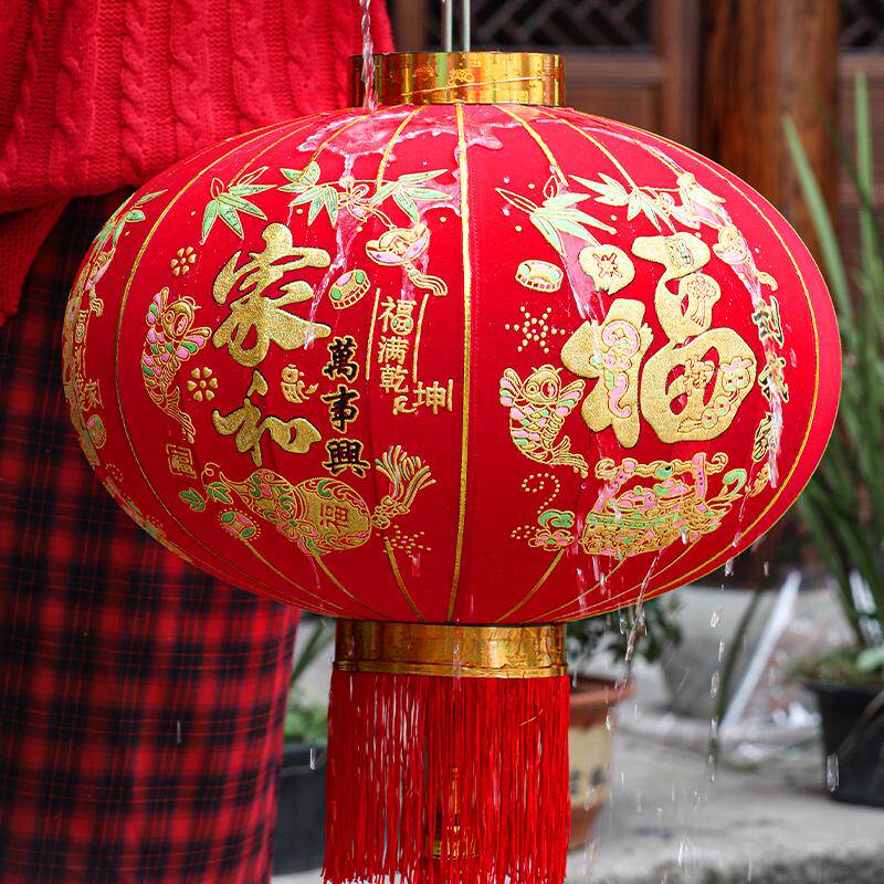 2026新款灯笼过新年大红喜庆一对户外春节大门口阳台装挂饰吊宫灯