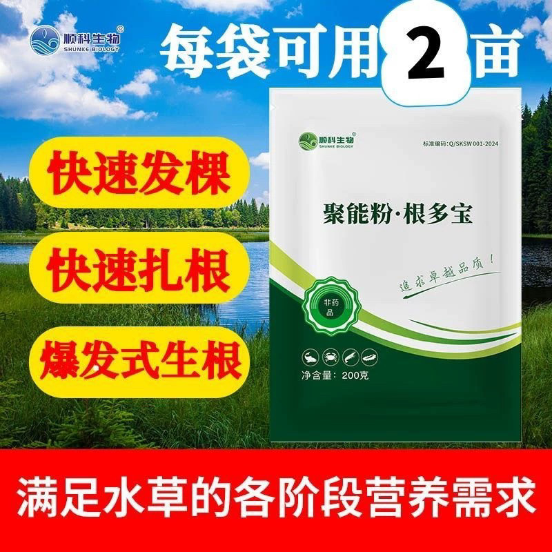 水产养殖聚能粉根多宝长根催芽高温保草预防烂根生根醒棵快速发根