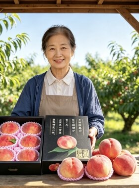 正品山梨一宫珊瑚水蜜桃