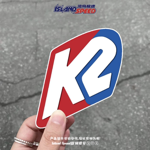 K2户外运动汽车贴纸车尾摩托车跑车设计赛车风装 饰贴