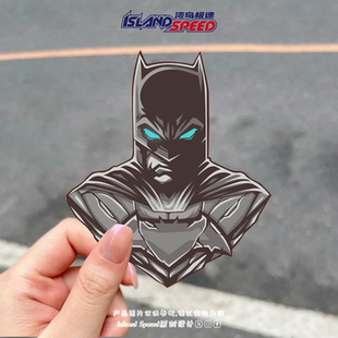 蝙蝠侠汽车贴纸DC漫画超级英雄帅气图案笔记本电脑主机装 饰贴花