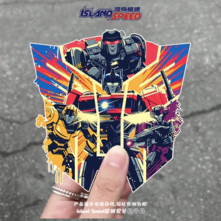 变形金刚贴花汽车人标志个性 饰贴 创意设计图案笔记本电脑车身装