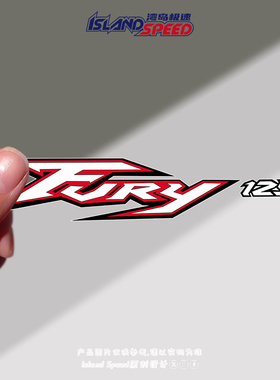 FURY 125汽车贴纸美式潮流英文创意设计摩托车电动车防水贴纸