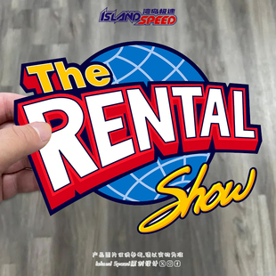 The Show汽车贴纸租赁展览会创意logo车身车门贴花 Rental