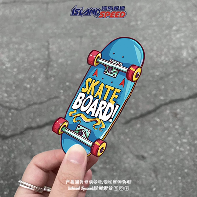 SKATE BOARD汽车贴纸单板滑板电车三角窗后尾门划痕遮盖贴